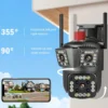 Camara De Seguridad 9MP Wifi Inalambricas Para Casa y Exterior Con Audio Video - Imagen 6