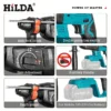 Perforadora de Impacto Eléctrica Inalámbrica HILDA sin Escobillas para Hormigón - Imagen 4