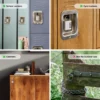 Master Lock Establece Tu Propia Combinación de Palabras. 1-9/16 Pulgadas de Ancho, 643D - Imagen 3