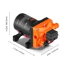 Bomba de diafragma VEVOR, 12V CC, flujo de 3.5/5.5 GPM, presión nominal - Imagen 6